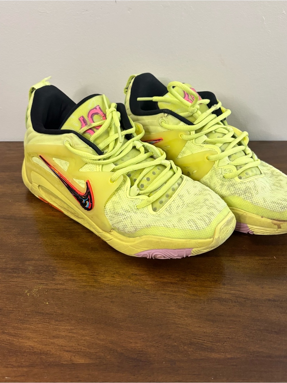 Nike KD 15 Aimbot Men's Basketball Shoes 8.5 Light Lemon, DM1056-700